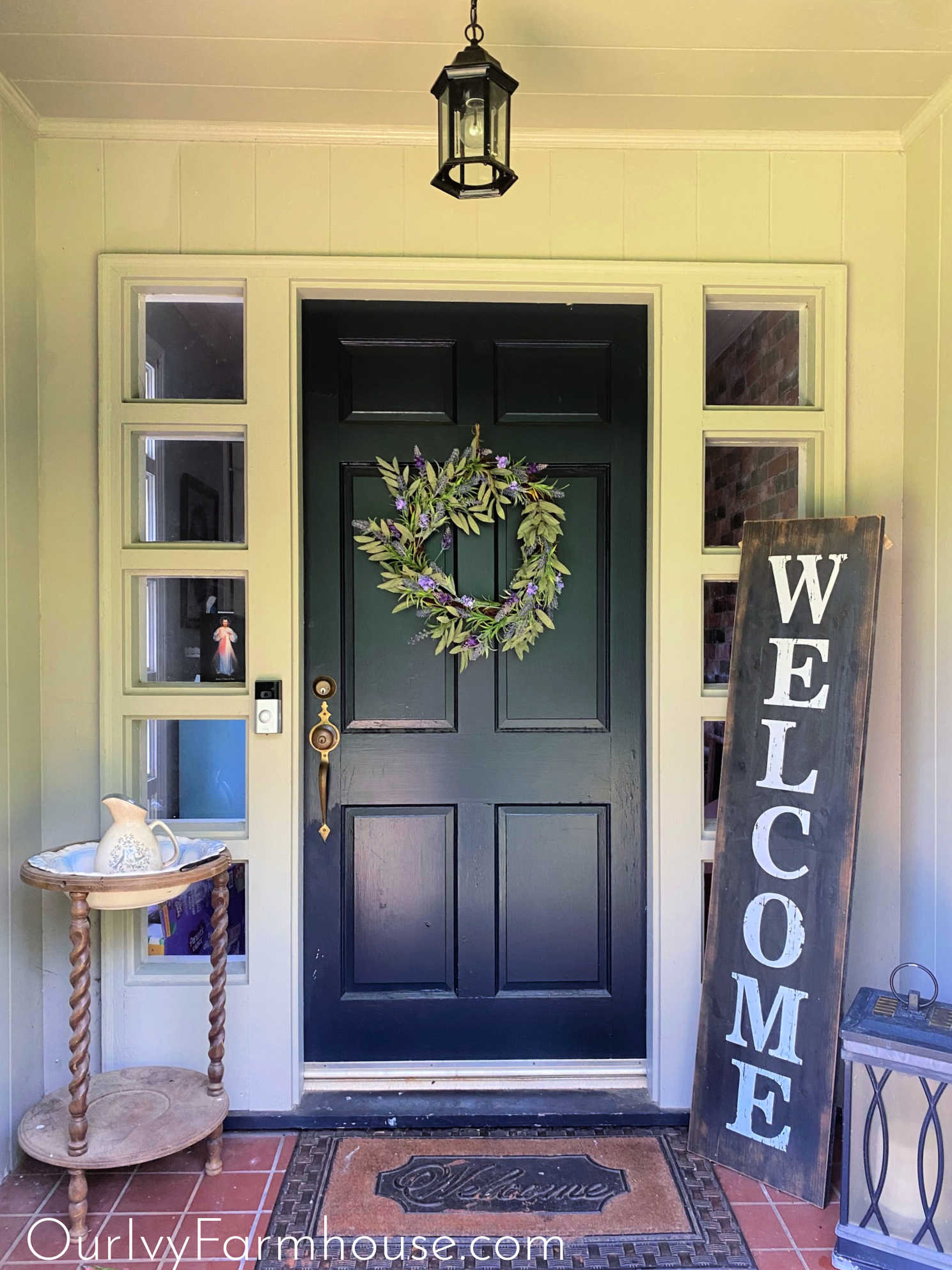 Small Front Porch Decorating Ideas on a Budget - Our Ivy Farmhouse